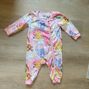 Pat Pat Girls Care Bears Button Up One Piece 6-9 Months